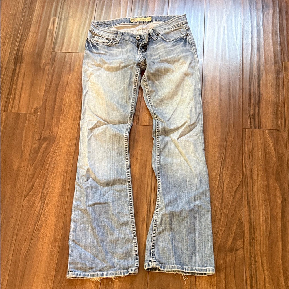 Bike light blue jeans